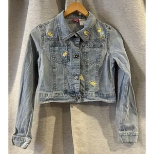Vintage Wonderful World Of Disney TinkerBell Jean Jacket‎ Size XL 14/16
